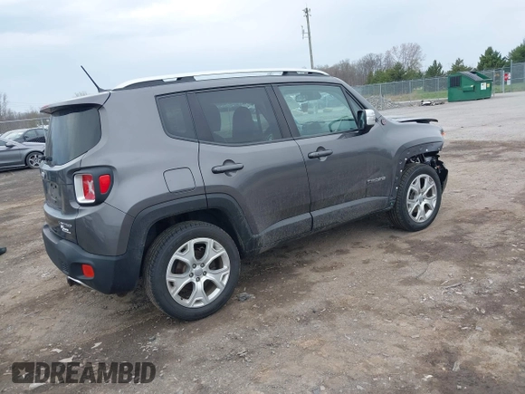 2017 Jeep Renegade Limited z VIN ZACCJBDB4HPF23660, wystawiony jako IAAI lot #42118052 z przebiegiem 134 799 mil mil oraz . Historia ofert i sprzedaży dostępna na DreamBid. Obrazek 4.