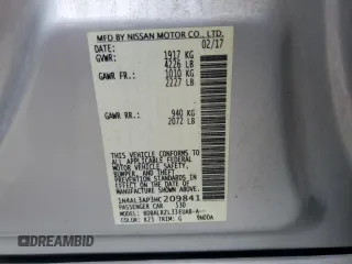 2017 Nissan Altima SL with VIN 1N4AL3AP3HC209841, listed as a Copart auction lot 57486595 with 200,668 mi miles and Salvage title. Bid and sale history available at DreamBid. Image 12.
