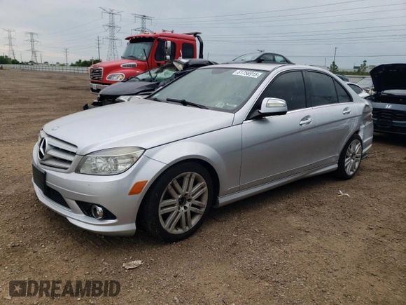 2009 Mercedes-Benz C 300 Sport with VIN WDDGF81X69F214529, listed as a Copart auction lot 61756915 with 135,184 mi miles and Clean title. Bid and sale history available at DreamBid. Image 1.