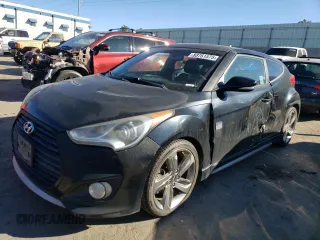 2013 Hyundai Veloster Turbo with VIN KMHTC6AE4DU141049, listed as a Copart auction lot 88761575 with 92,196 mi miles and Salvage title. Bid and sale history available at DreamBid. Image 1.