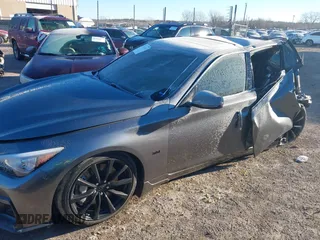 2018 Infiniti Q50 3.0t LUXE with VIN JN1EV7AP3JM360470, listed as a IAAI auction lot 41307365 with 74,875 mi miles. Bid and sale history available at carsss.com. Image 17.