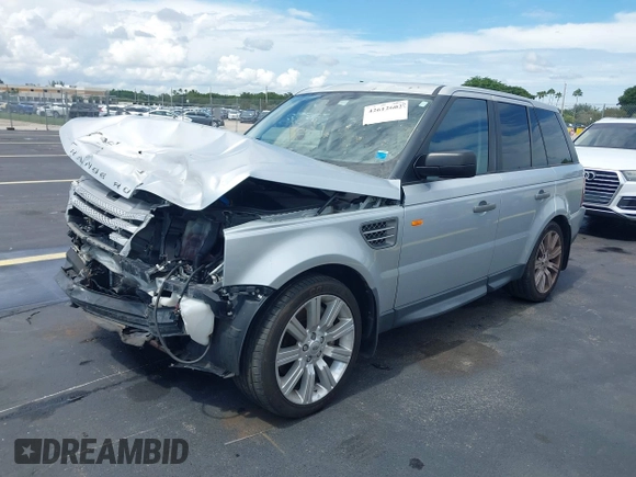 2008 Land Rover Range Rover Sport SC with VIN SALSH23488A188051, listed as a IAAI auction lot 42612602 with 90,227 mi miles and . Bid and sale history available at DreamBid. Image 17.