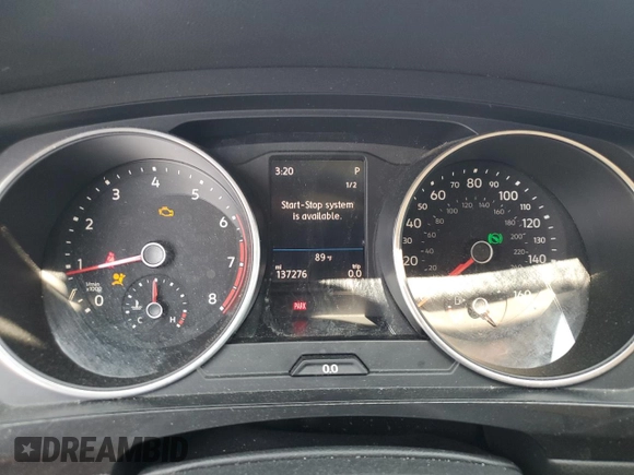 2019 Volkswagen Tiguan SE with VIN 3VV3B7AX9KM012693, listed as a Copart auction lot 59565615 with 137,276 mi miles and Salvage title. Bid and sale history available at DreamBid. Image 9.