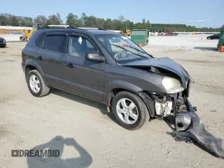 2008 Hyundai Tucson GLS with VIN KM8JM12B18U735678, listed as a Copart auction lot 70965384 with 182,834 mi miles and Salvage Title. Bid and sale history available at carsss.com. Image 4.