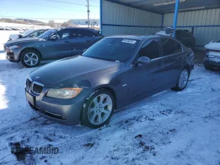 2007 BMW 3 Series 335xi with VIN WBAVD53597A006802, listed as a Copart auction lot 84338914 with 166,376 mi miles and Clean Title. Bid and sale history available at carsss.com. Image 1.