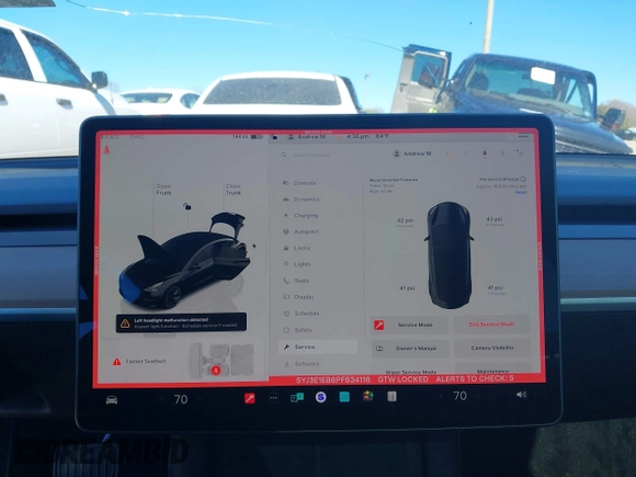 2023 Tesla Model 3 Long Range with VIN 5YJ3E1EB6PF634116, listed as a IAAI auction lot 41814670 with 47,801 mi miles and . Bid and sale history available at DreamBid. Image 19.