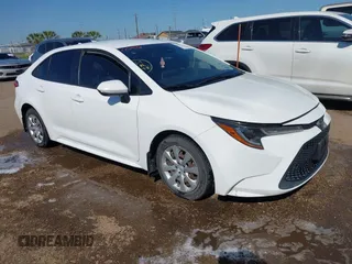 2020 Toyota Corolla LE with VIN JTDEPRAEXLJ044523, listed as a IAAI auction lot 41986824 with 101,504 mi miles. Bid and sale history available at carsss.com. Image 1.