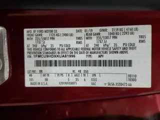 2019 Ford Escape SEL with VIN 1FMCU9HDXKUA81996, listed as a Copart auction lot 88982425 with 40,301 mi miles and Clean Title. Bid and sale history available at carsss.com. Image 14.