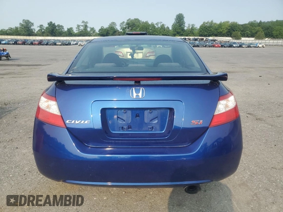 2006 Honda Civic Si z VIN 2HGFG21596H702156, wystawiony jako Copart lot #59440505 z przebiegiem 132 309 mil mil oraz Szkoda całkowita • Salvage title. Historia ofert i sprzedaży dostępna na DreamBid. Obrazek 6.
