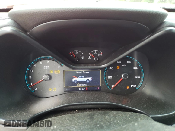 2019 Chevrolet Colorado 4WD Z71 with VIN 1GCGTDEN2K1129582, listed as a Copart auction lot 52651345 with 83,671 mi miles and Salvage Title. Bid and sale history available at carsss.com. Image 9.