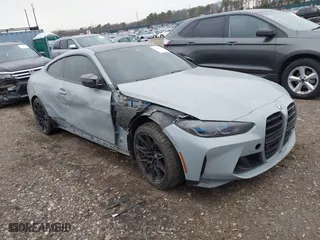 2024 BMW M4 Competition with VIN WBS33AZ0XRCN40456, listed as a IAAI auction lot 41269525 with 19,332 mi miles. Bid and sale history available at carsss.com. Image 1.