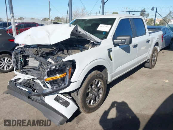 2024 Ford F-150 STX with VIN 1FTEW2KP7RFA29709, listed as a IAAI auction lot 41311395 with 5,883 mi miles and . Bid and sale history available at carsss.com. Image 17.