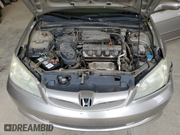 2004 Honda Civic LX with VIN 2HGES16694H910914, listed as a Copart auction lot 64241214 with 150,628 mi miles and Salvage Title. Bid and sale history available at DreamBid. Image 11.