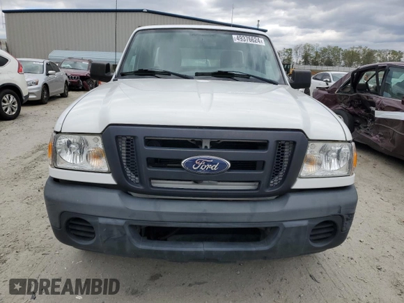 2011 Ford Ranger XL with VIN 1FTKR1EEXBPA64355, listed as a Copart auction lot 49376624 with 172,590 mi miles and Salvage title. Bid and sale history available at DreamBid. Image 5.
