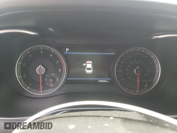 2020 Genesis G70 Advanced with VIN KMTG74LEXLU040965, listed as a Copart auction lot 55056995 with 128,300 mi miles and Salvage Title. Bid and sale history available at DreamBid. Image 9.