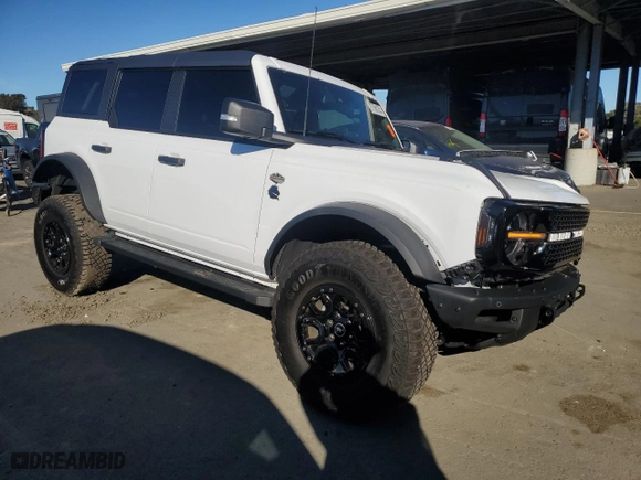2024 Ford Bronco Wildtrak with VIN 1FMEE2BP5RLA89892, listed as a Copart auction lot 87688255 with 4,479 mi miles and Salvage Title. Bid and sale history available at carsss.com. Image 4.