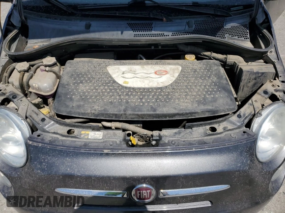 2015 FIAT 500e with VIN 3C3CFFGE0FT598221, listed as a Copart auction lot 62610385 with 54,496 mi miles and Clean title. Bid and sale history available at DreamBid. Image 11.
