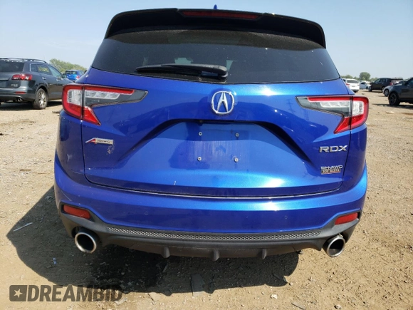 2020 Acura RDX w/A-Spec Pkg with VIN 5J8TC2H6XLL017658, listed as a Copart auction lot 65168643 with 33,499 mi miles. Bid and sale history available at carsss.com. Image 6.