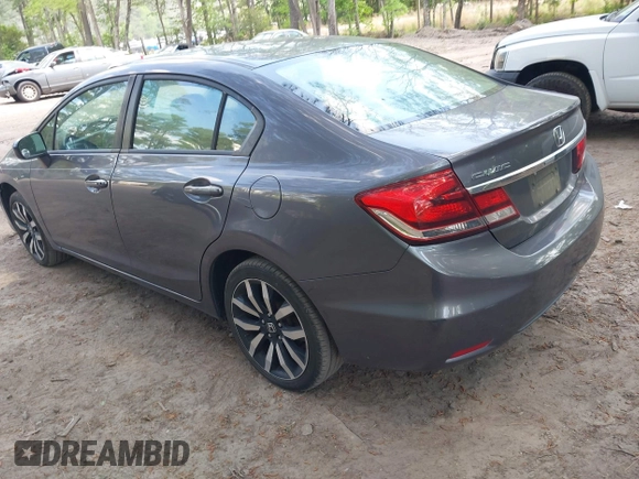 2015 Honda Civic EX-L with VIN 2HGFB2F96FH509201, listed as a IAAI auction lot 42158188 with 170,110 mi miles and . Bid and sale history available at DreamBid. Image 3.