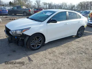 2021 Kia Forte GT-Line with VIN 3KPF34ADXME279657, listed as a IAAI auction lot 41946124 with 50,138 mi miles and . Bid and sale history available at DreamBid. Image 2.