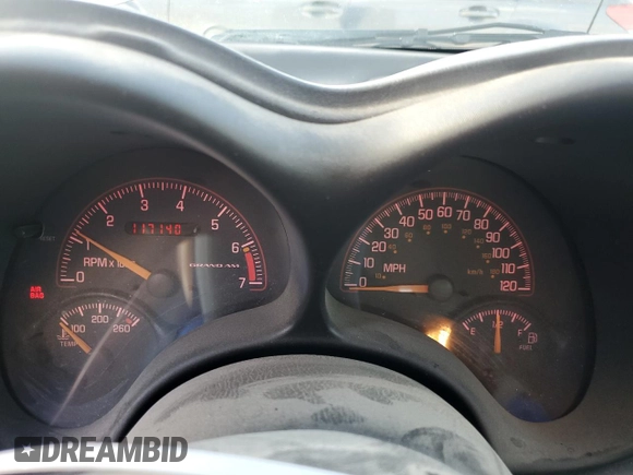 2002 Pontiac Grand Am with VIN 1G2NF12E82C261708, listed as a Copart auction lot 80855994 with 117,140 mi miles and Salvage title. Bid and sale history available at DreamBid. Image 9.