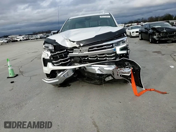 2023 Chevrolet Silverado 1500 LTZ with VIN 1GCUDGED6PZ107151, listed as a Copart auction lot 85771374 with 12,879 mi miles and Salvage Title. Bid and sale history available at carsss.com. Image 11.