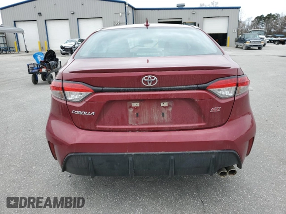 2023 Toyota Corolla SE with VIN 5YFP4MCEXPP168231, listed as a Copart auction lot 48005165 with 35,583 mi miles and Salvage Title. Bid and sale history available at DreamBid. Image 6.