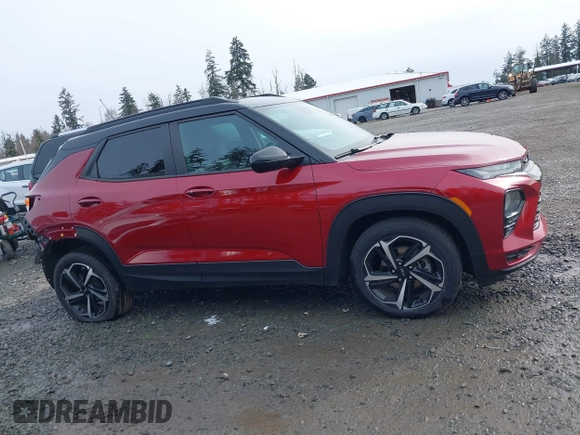 2021 Chevrolet TrailBlazer RS with VIN KL79MTSL2MB026353, listed as a IAAI auction lot 41347631 with 52,950 mi miles. Bid and sale history available at carsss.com. Image 14.