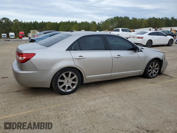 2007 Lincoln MKZ z VIN 3LNHM26T37R610226, wystawiony jako Copart lot #45659055 z przebiegiem Nie podano mil oraz Szkoda całkowita • Salvage title. Historia ofert i sprzedaży dostępna na DreamBid. Obrazek 3.