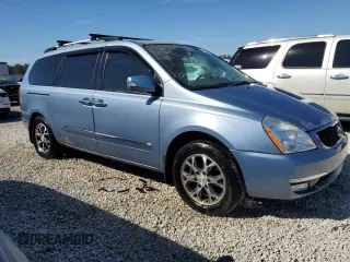 2014 Kia Sedona EX with VIN KNDMH4C77E6549905, listed as a Copart auction lot 77395344 with 97,631 mi miles and Salvage Title. Bid and sale history available at carsss.com. Image 4.