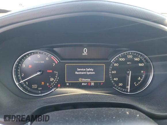 2023 Cadillac XT4 AWD Luxury with VIN 1GYFZBR46PF170575, listed as a Copart auction lot 75931784 with 8,561 mi miles and Salvage Title. Bid and sale history available at carsss.com. Image 9.