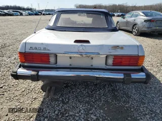 1989 Mercedes-Benz 560 Series 560SL with VIN WDBBA48D3KA097999, listed as a Copart auction lot 48649625 with 124,752 mi miles and Salvage Title. Bid and sale history available at carsss.com. Image 6.