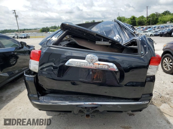 2013 Toyota 4Runner SR5 with VIN JTEBU5JR0D5111451, listed as a Copart auction lot 61340615 with Not provided miles and Non repairable. Bid and sale history available at DreamBid. Image 6.