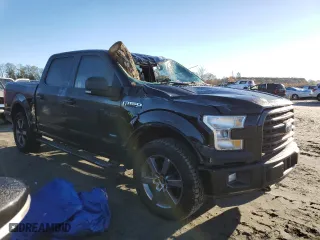 2016 Ford F-150 XLT with VIN 1FTEW1EG1GFD49398, listed as a Copart auction lot 81835724 with 76,030 mi miles and Salvage Title. Bid and sale history available at carsss.com. Image 4.