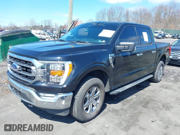 2022 Ford F-150 XL with VIN 1FTEW1EP6NFA39874, listed as a IAAI auction lot 41942202 with 34,545 mi miles. Bid and sale history available at carsss.com. Image 2.