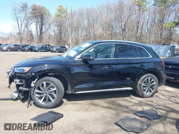 2021 Audi Q5 Premium Plus with VIN WA1BAAFY1M2082544, listed as a IAAI auction lot 41930447 with 65,535 mi miles and . Bid and sale history available at DreamBid. Image 15.