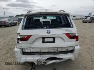 2007 BMW X3 3.0si with VIN WBXPC93467WF26770, listed as a Copart auction lot 54630845 with 159,760 mi miles and Salvage Title. Bid and sale history available at DreamBid. Image 6.
