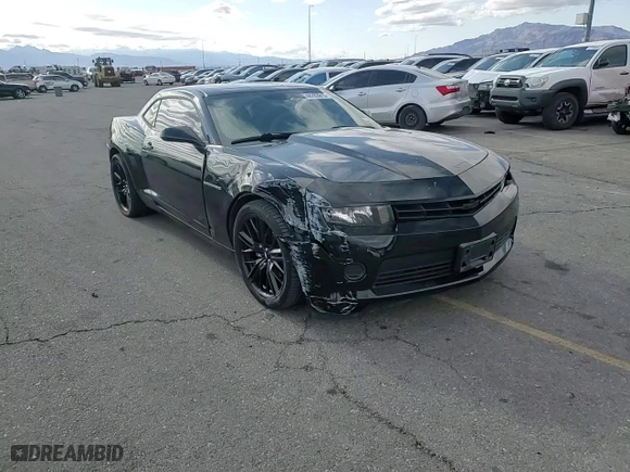 2015 Chevrolet Camaro LS with VIN 2G1FB1E33F9162466, listed as a Copart auction lot 48283915 with 146,655 mi miles and Salvage Title. Bid and sale history available at carsss.com. Image 10.