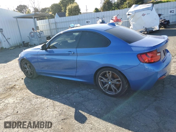 2016 BMW 2 Series M235i with VIN WBA1J7C57GV360264, listed as a Copart auction lot 47411134 with 58,176 mi miles. Bid and sale history available at carsss.com. Image 2.