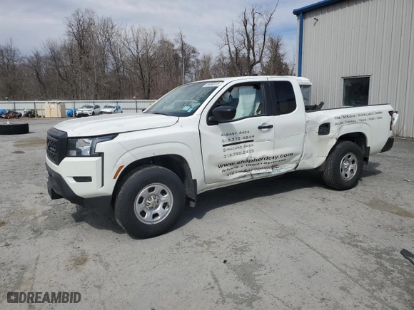 2022 Nissan Frontier S with VIN 1N6ED1CM5NN623040, listed as a Copart auction lot 49469315 with 57,510 mi miles and Salvage Title. Bid and sale history available at carsss.com. Image 1.