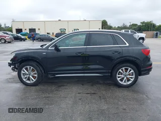 2024 Audi Q3 S line Premium with VIN WA1DECF32R1096060, listed as a IAAI auction lot 41409258 with 21,359 mi miles. Bid and sale history available at carsss.com. Image 14.