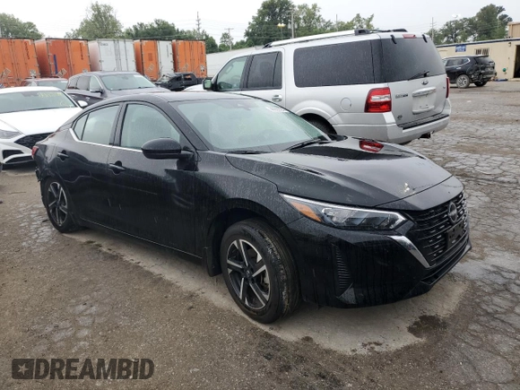2024 Nissan Sentra SV with VIN 3N1AB8CV6RY219345, listed as a Copart auction lot 66900794 with 17,926 mi miles and Salvage title. Bid and sale history available at DreamBid. Image 4.