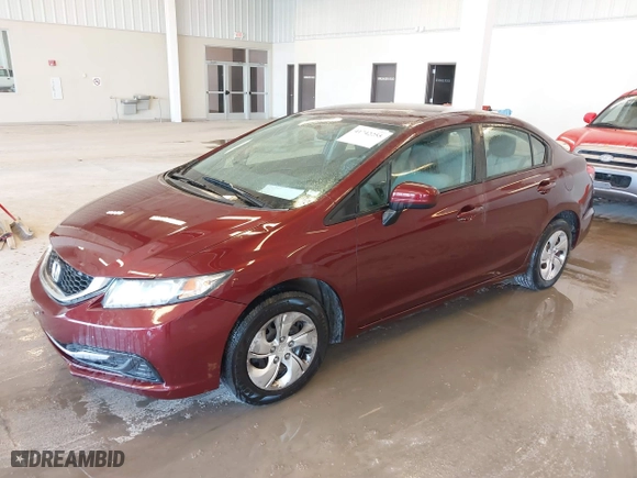 2015 Honda Civic Sedan LX with VIN 19XFB2F50FE253743, listed as a IAAI auction lot 41742255 with 89,692 mi miles. Bid and sale history available at carsss.com. Image 17.