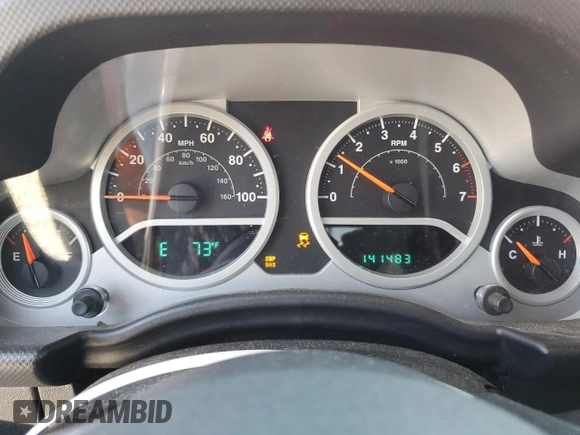 2010 Jeep Wrangler Sport with VIN 1J4AA2D11AL126197, listed as a Copart auction lot 53701635 with 141,483 mi miles and Salvage Title. Bid and sale history available at carsss.com. Image 9.