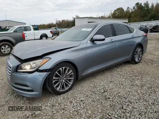 2015 Hyundai Genesis 3.8L with VIN KMHGN4JE9FU100693, listed as a Copart auction lot 81170334 with 128,109 mi miles and Salvage Title. Bid and sale history available at DreamBid. Image 1.