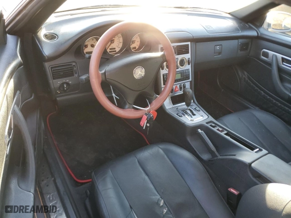 2001 Mercedes-Benz SLK-Class Kompressor with VIN WDBKK49F11F208161, listed as a Copart auction lot 89014555 with 50,820 mi miles and Salvage Title. Bid and sale history available at carsss.com. Image 8.
