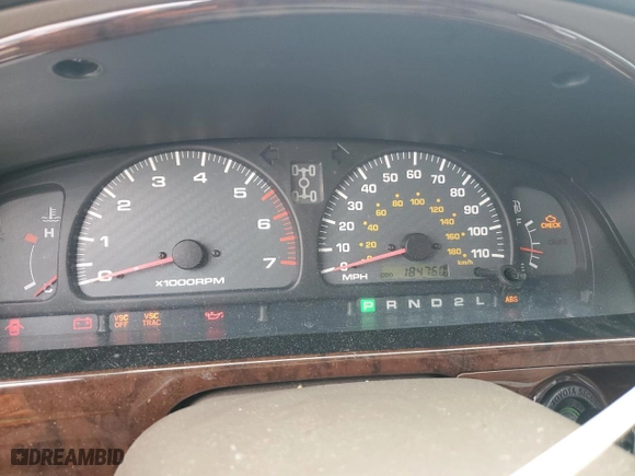 2001 Toyota 4Runner Limited with VIN JT3HN87R019058232, listed as a Copart auction lot 43311035 with 184,760 mi miles and Salvage Title. Bid and sale history available at carsss.com. Image 9.