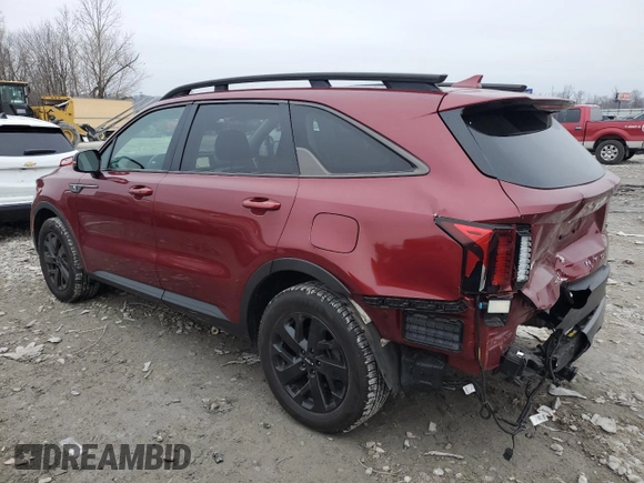 2022 Kia Sorento X-Line S with VIN 5XYRLDLC1NG096248, listed as a Copart auction lot 85910474 with 75,526 mi miles and Salvage Title. Bid and sale history available at DreamBid. Image 2.