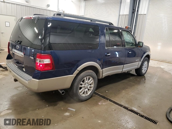 2008 Ford Expedition EL Eddie Bauer with VIN 1FMFK18528LA46090, listed as a Copart auction lot 86329694 with 188,208 mi miles and Clean Title. Bid and sale history available at carsss.com. Image 3.