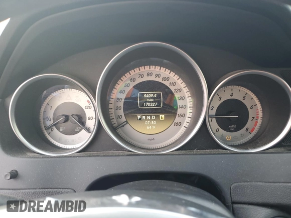 2012 Mercedes-Benz C 250 with VIN WDDGJ4HB4CF896481, listed as a Copart auction lot 55032045 with 170,327 mi miles and Salvage title. Bid and sale history available at DreamBid. Image 9.